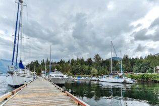 Marina with over 300 feet of transient moorage space, fuel, water and supplies