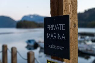 Private Marina at the Backeddy Resort in Egmont BC