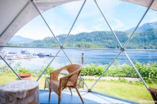 Backeddy Geodesic domes - a West Coast camping experience
