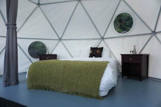 Geodesic domes for rent - Sunshine Coast BC Canada