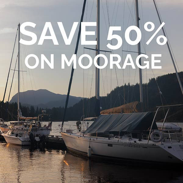 Save 50% on Moorage
