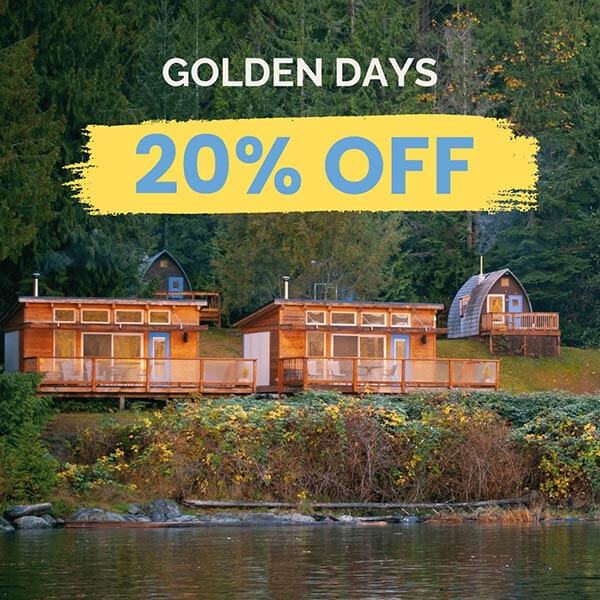 Guests 55+ can save 20% on accommodation for stays throughout September